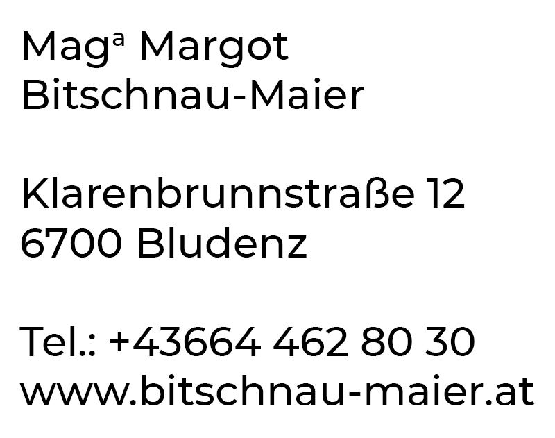 Kontakt Margot Bitschnau–Maier